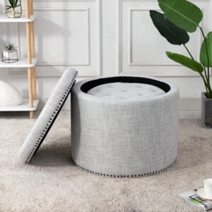 Fabric Upholstered Storage Set Ottoman ST 5501