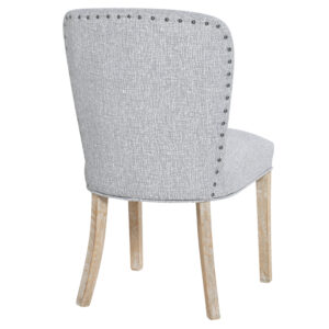 Nailheads decorated Solid wood Upholstered Dining Chair DC 8327