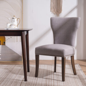 Classic Upholstered Wooden Dining Chair DC 8096