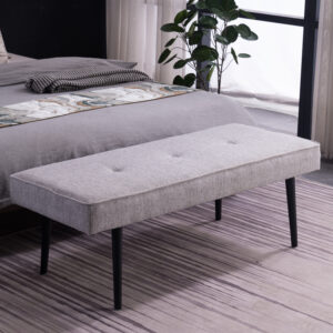 Wooden-Fabric-Upholstered-Modern-Style-Bench-BEN-7003