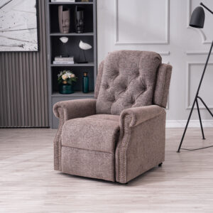 Wooden & Fabric Upholstered Power Lift Chair # 8029