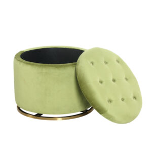 Manufacturer-soucing-storage-ottoman-with-swivel-metal-base-ST-5615