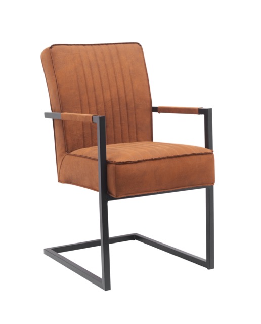Anji Wangde Furniture Co.,Ltd - Metal dining chair with arms 