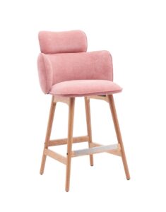Modern style Wooden & Fabric upholstered counter Bar Chair CT 7007 SH66