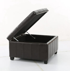 Wooden & PU upholstered storage bench by Anji Wangde Furniture BEN 1226