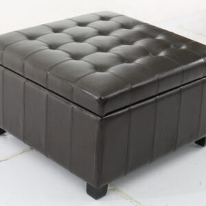Wooden & PU upholstered storage bench by Anji Wangde Furniture BEN 1226