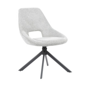 New design upholstered metal swivel dining chair KDC1049-1